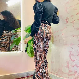 TANDUL Women Geometric Printed Original Parallel Trousers image 3