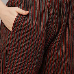 gosriki KALINI Ethnic Motifs Printed Regular Straight Kurta With Trousers image 3