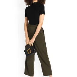 Fashfun Women Olive Green Trousers image 4