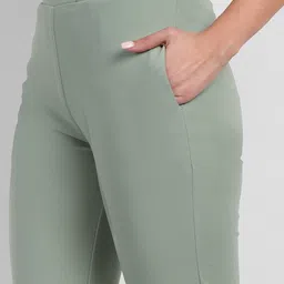 BROADSTAR Women Relaxed Flared High-Rise Non Iron Bootcut Trouser image 3