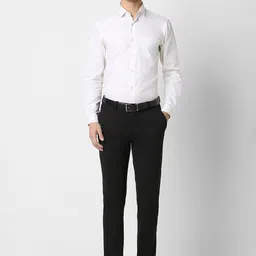 Peter England Men Slim Fit Formal Trousers image 4