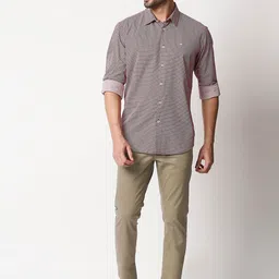Basics Men Tapered Fit Chinos Trousers image 4