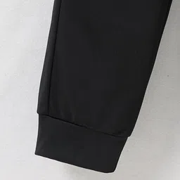 StyleCast Girls Black Mid Rise Graphic Printed Joggers image 4