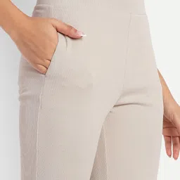 Next One Women High-Rise Stretchable Flared Bootcut Trousers image 5