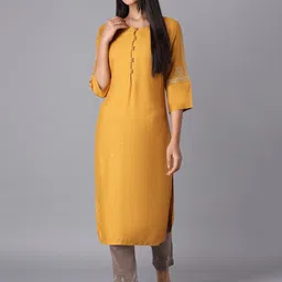 W Women Grey Textured Trousers image 3