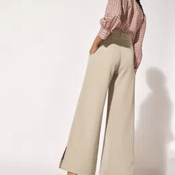 The Label Life Women Flared High-Rise Trousers image 5