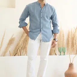 MR BUTTON Men Slim Fit Chinos Trousers image 5