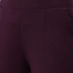 Go Colors Women Smart Slim Fit Pleated Trousers image 5