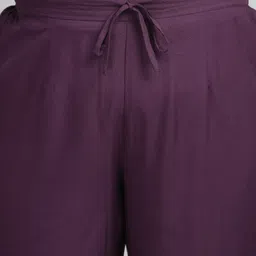 PrettyPlus by Desinoor.com Women Plus Size Relaxed Straight Leg Trousers image 5