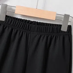 StyleCast Girls Black Mid Rise Graphic Printed Joggers image 5