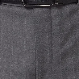 Park Avenue Men Mid-Rise Regular Fit Checked Trousers image 3