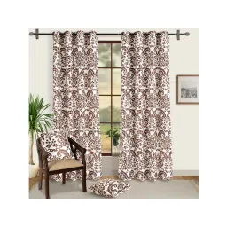 Swayam 90% Blackout Eyelet Hanging Door Curtain Pack of 2 image 1