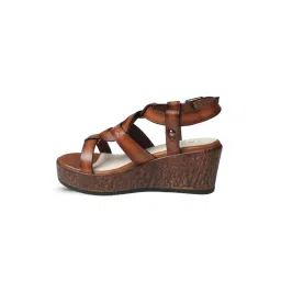 EZOK W-1007 Lightweight Comfort Brown Sandal Heels image 5
