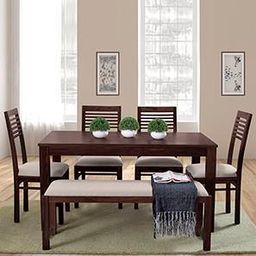 urban ladder Oribi Solid Wood Dining Bench in Mahogany Finish-picture-47