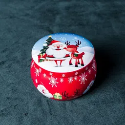 crown's queue Christmas Special Mandala Tin jar Scented Candle ,soy wax, home decoration Candle image 1