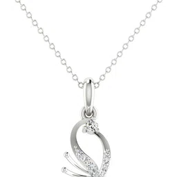 avsar Avsar BIS Hallmark AVP1116WB 14kt Cubic Zirconia White Gold Pendant-image-11