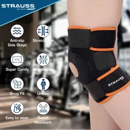 strauss Adjustable Knee Support Patella | Knee Cap | Knee Brace | Knee Band (Single) Knee Support image 2