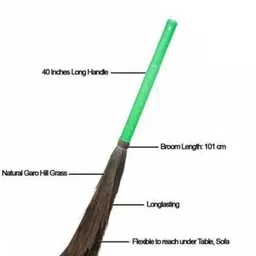 ksbroom Broom With Sturdy Bristles Suitable for Households, Offices Spaces Cleaning Grass Dry Broom-picture-19