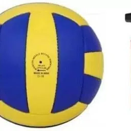 PVC VOLLEY BALL BEST QUALITY WITH AIR PUMP PACK OF 2 Volleyball - Size: 5-image-33