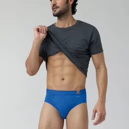 xyxx Pack of 1 Traq Anti-bacterial Odour-free cotton Men Brief image 2