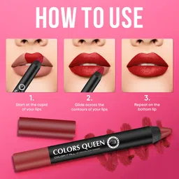 colors queen Color It All Highly Pigmented Long Lasting Non Transfer Matte Lipstick image 4