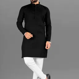 primeicon Men Cotton Blend Kurta Pyjama Set-picture-12