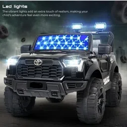 oh baby TOYOTA JEEP 4 Motors 4x4 (1-8Yrs) Battery ride on Jeep Battery Operated Ride On image 2