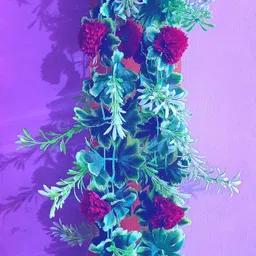 kingstyle impex Artificial Flowers Home Decoration Vine & Creepers Plant Wall Hanging Chain 223C Multicolor Rose Artificial Flower-picture-21