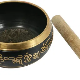 crystu Tibetan Meditation Singing Bowl for Meditation & Music Therapy 12.7 cm (5 inch) Singing Bowl image 2