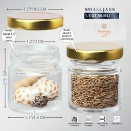 floryn decor Glass Utility Container - 50 ml image 4