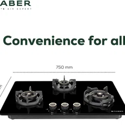 faber HOB EXPERIA HT753 AI FFD| Flame Failure Device|Auto Electric Glass Automatic Hob image 5