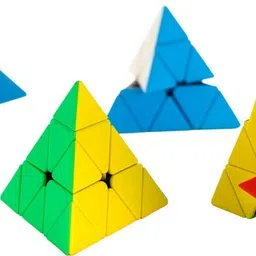 kydzoy Combo 2x2+4x4+Pyramid Cube High Speed Smooth and Sticker-Less Puzzle for Kids image 5