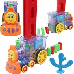 toyachi 40 Pcs Domino Train Toy Set With Lights and Sounds Multicolour42-picture-27