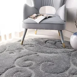Shopgallery Grey Geometric Anti-Skid Carpet-picture-21