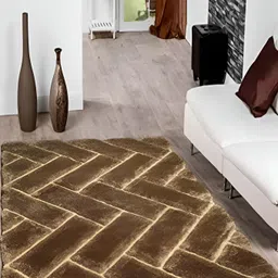 Shopgallery Brown Geometric Anti-Skid Carpet-image-39