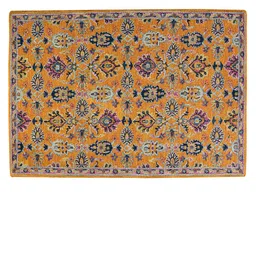 saraswatii global Orange Ethnic Motifs Hand-Tufted Carpets image 2