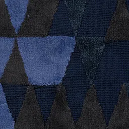 Saral Home Blue Self-Design Cotton Carpet image 3