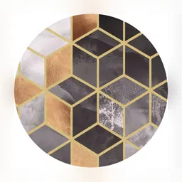 Sparrow world Brown Bohemian Anti-Skid Carpet image 5