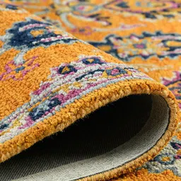 saraswatii global Orange Ethnic Motifs Hand-Tufted Carpets image 4