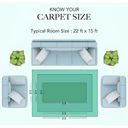 Sparrow world Brown Bohemian Anti-Skid Carpet image 5