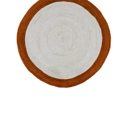 Art Avenue NEED White & Brown Round Jute Rug image 2
