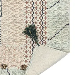 Art Avenue Off White Block Printed Cotton Rugs image 4