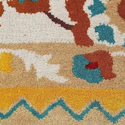 Safiya Carpet Beige & Red Floral Hand-Tufted Woollen Traditional Carpet image 5