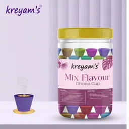 kreyam's SCENTED MIX FLAVOURED SAMBRANI DHOOP CUP Dhoop-picture-22