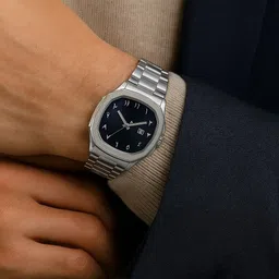 zivaal Arabic dial watch Analog Watch - For Men & Women Date display stainless steel case water resistant image 5