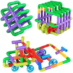 khvirja Creative Pipe Puzzle Building Blocks for Kids/Pipe Puzzle Building image 2