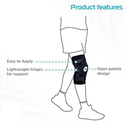 urock Adjustable Knee Cap Support Brace for Knee Pain, Gym Workout Knee Support image 2