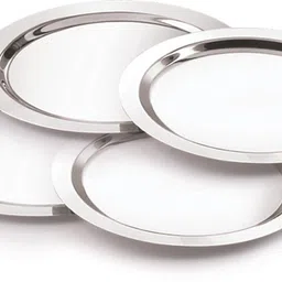 neelam Stainless Steel 10, 22G Tope Cover, 17.5 cm, Silver, Set of 4 6.9 inch Lid Set-picture-11