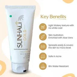 sunhalt Sunscreen - SPF 50 PA+++ GOLD Sunscreen image 3