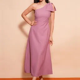 globus Women A-line Pink Maxi/Full Length Dress image 1